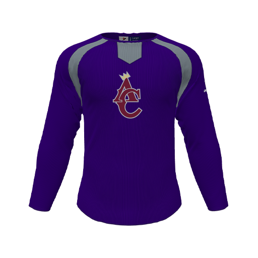 [CUS-DFW-PULL-FLC-CNK-LSL-PUR-YS-LOGO1] Pullover (Youth S, Purple, Logo 1)