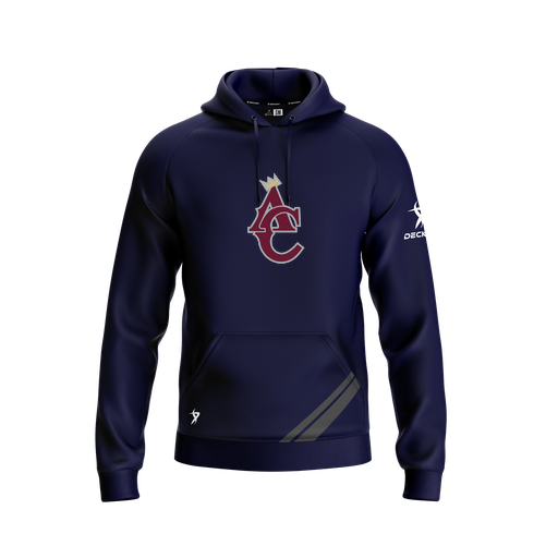 [FOLHSMNV-YXS-LOGO1] Decker Summit Hoodie (Youth XS, Navy, Logo 1)