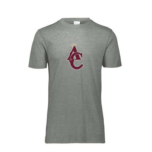 [FTSCUBGY-YS-LOGO1] Decker Youth Tri-Blend T-Shirt - Short Sleeve (Youth S, Gray, Logo 1)