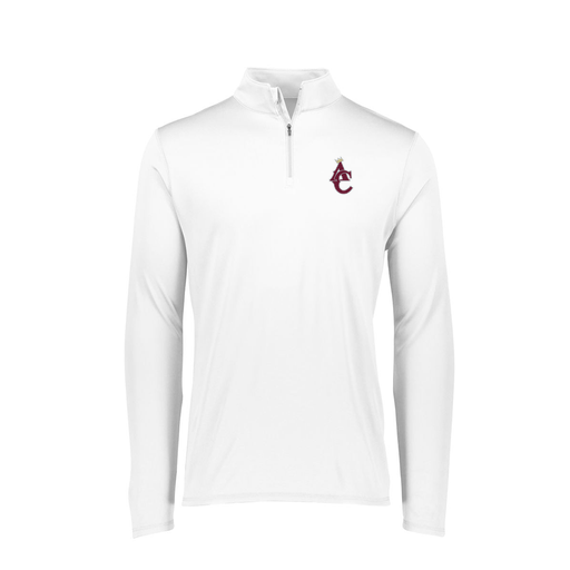 [FTLQFLWH-FAXS-LOGO1] Decker Women's Flex-Lite 1/4 Zip Shirt (Female Adult XS, White, Logo 1)
