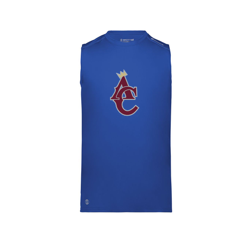 [222593.060.S-LOGO1] Men's CoolDry TankTop (Adult S, Royal, Logo 1)