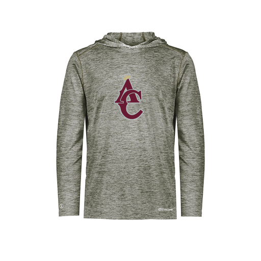 [FOLHCGGY-AS-LOGO1] Decker Men's Charge Hoodie (Adult S, Gray, Logo 1)