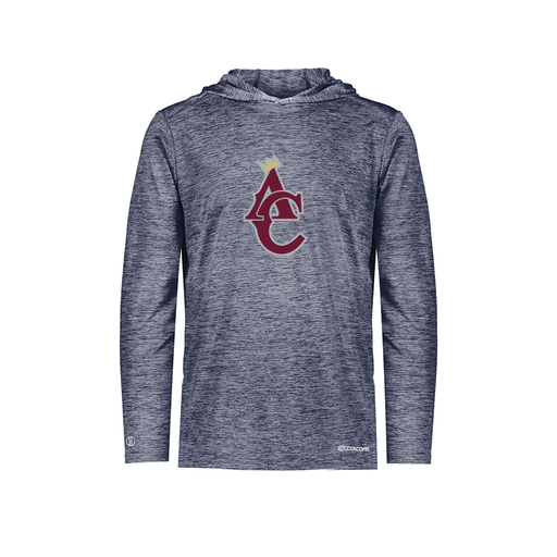 [FOLHCGNV-YS-LOGO1] Decker Youth Charge Hoodie (Youth S, Navy, Logo 1)