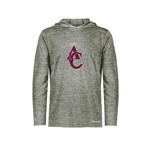 [FOLHCGGY-YS-LOGO1] Decker Youth Charge Hoodie (Youth S, Gray, Logo 1)