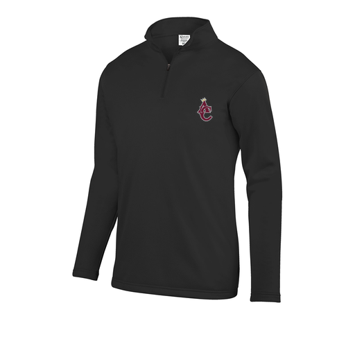 [FOLQFFBK-AS-LOGO1] Decker Men's FlexFleece 1/4 Zip (Adult S, Black, Logo 1)